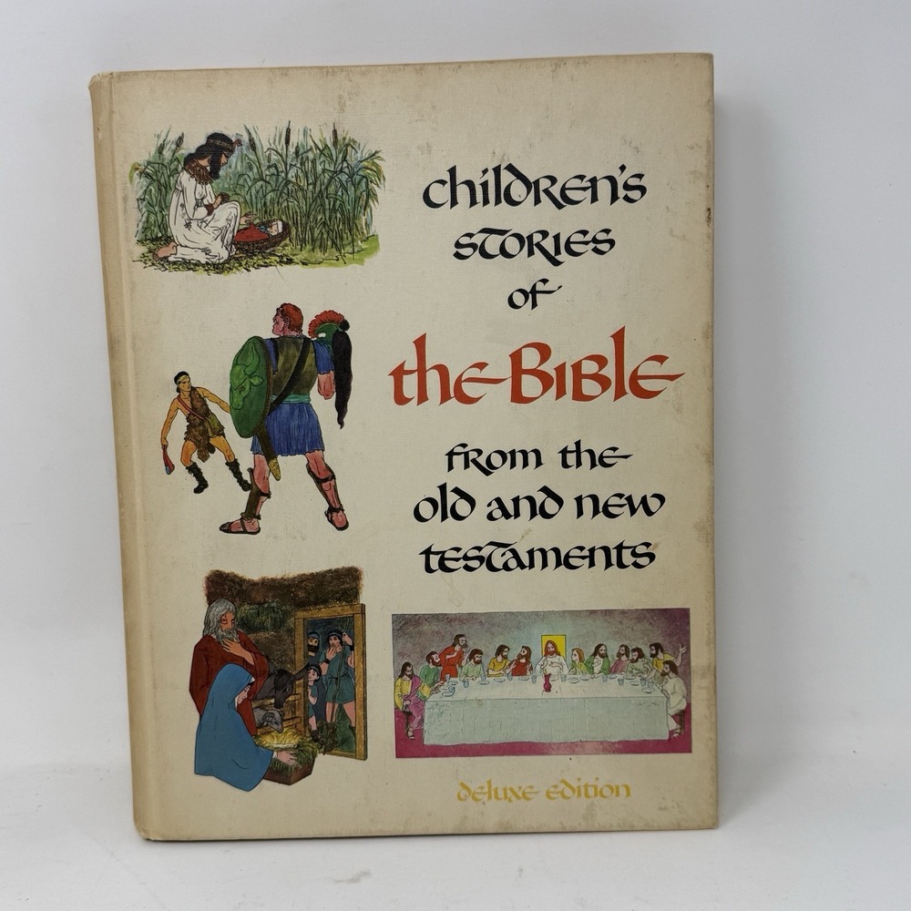 1968 Vintage CHILDREN'S STORIES OF THE BIBLE along with other Bible Story Books